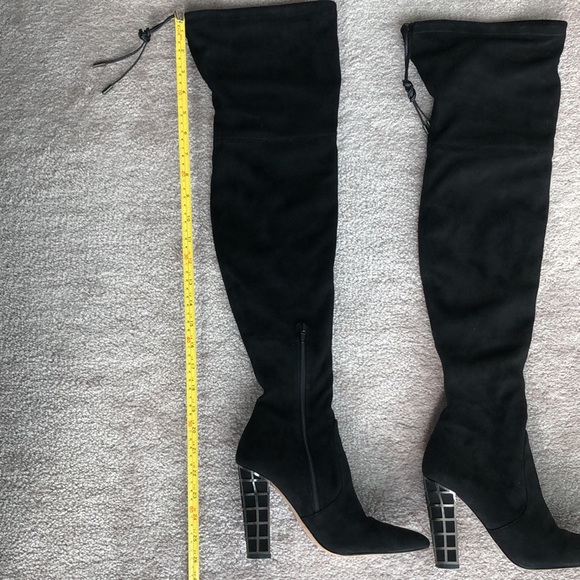 Barely Worn Brian Atwood Black Suede Over The Knee Boots - Picture 7 of 7